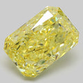 5 ct Fancy Intense Yellow Cut Cornered Rectangular Modified Brilliant VS 1