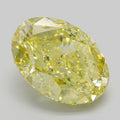11.97 ct Fancy Intense Yellow Oval Modified Brilliant VVS 2