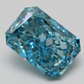 8.42 ct Fancy Vivid Blue Cut Cornered Rectangular Modified Brilliant VVS 2