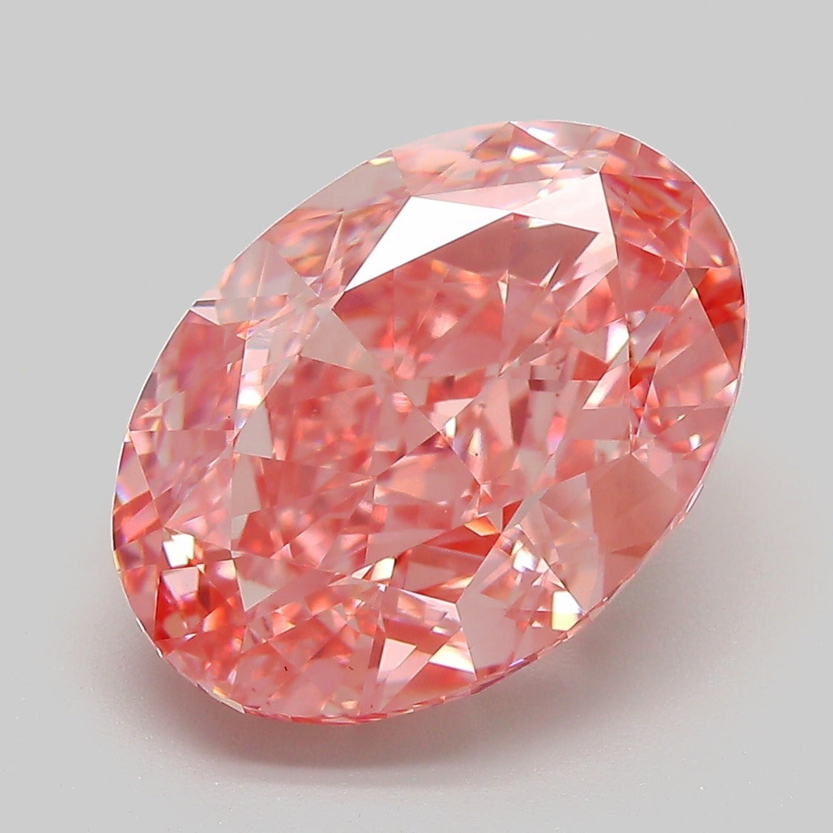 7.53 ct Fancy Vivid Pink Oval Modified Brilliant VS 1