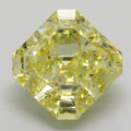10.01 ct Fancy Intense Yellow Cut Cornered Square Modified Brilliant VS 2