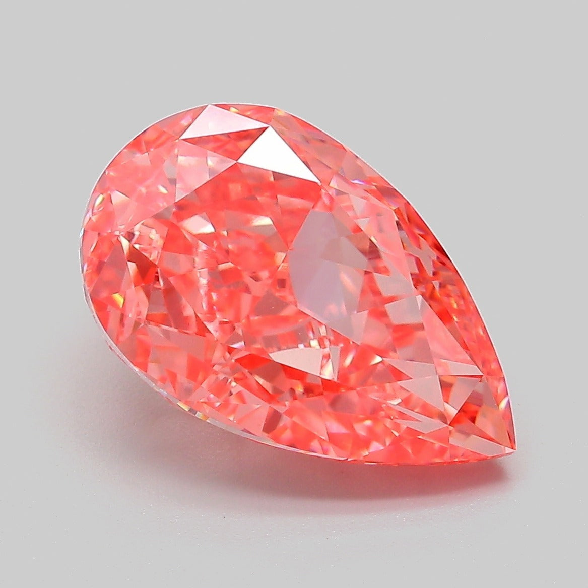 5.5 ct Fancy Vivid Pink Pear Modified Brilliant VVS 2